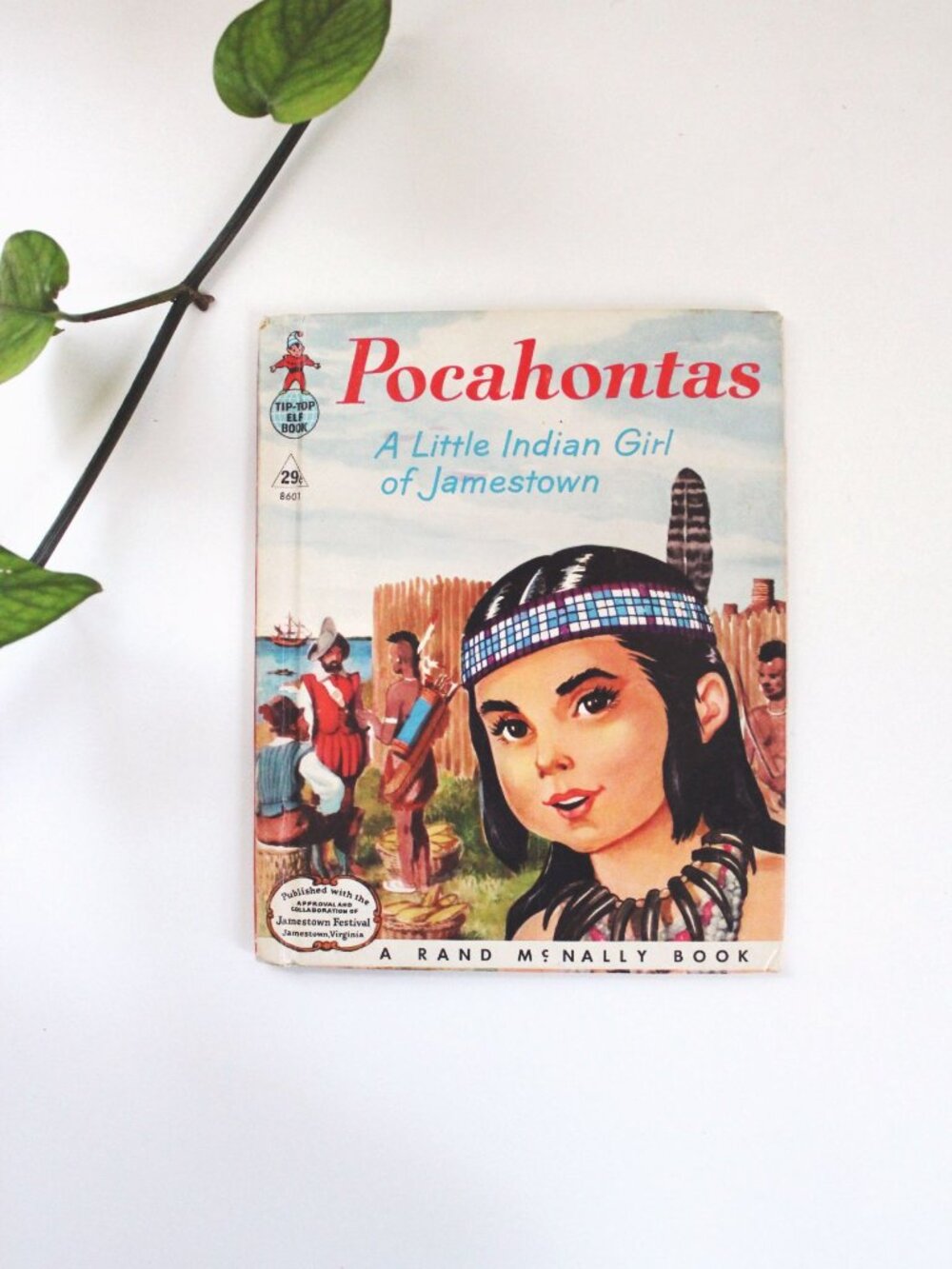 Pocahontas A Little Indian Girl Of Jamestown Vintage Childrens Book Rand McNally